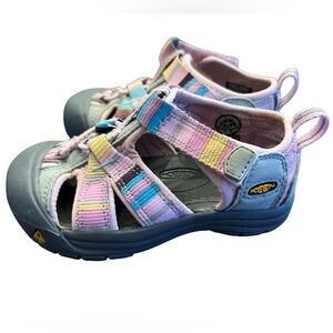 EUC Keen Newport H2 Sandals Toddler Size 7 – Multi Pastel Water Shoes